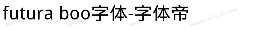 futura boo字体字体转换